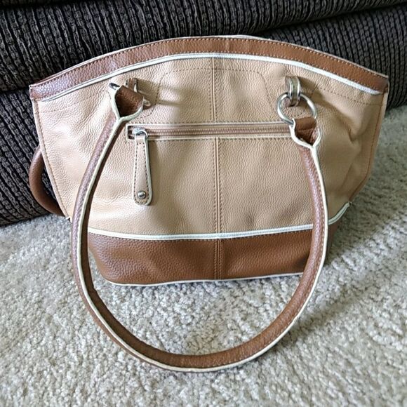 Tignanello brown, tan & cream bag - Picture 1 of 8